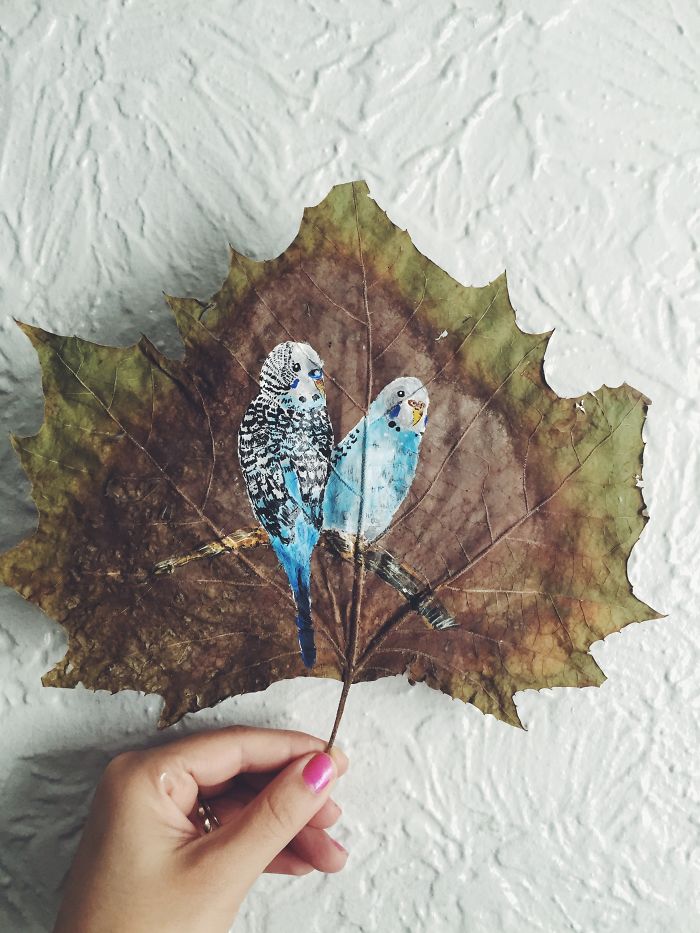 I Paint On Fallen Autumn Leaves I Paint On Fallen Autumn Leaves