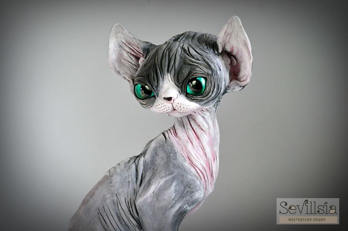 Russian Artist Combines Fantasy And Rasta Elements To Create Magical Cats