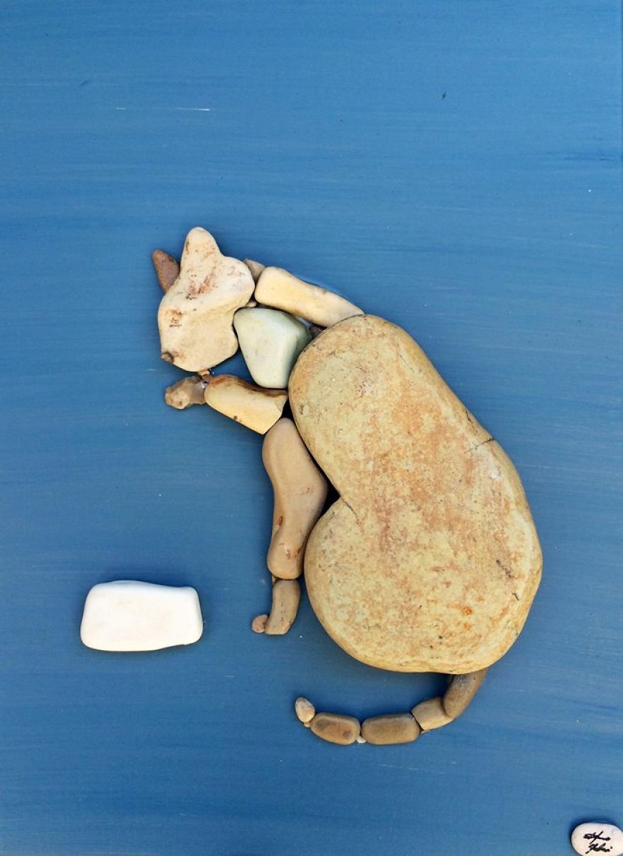 I Create Art From Stones I Find On The Beach I Create Art From Stones I Find On The Beach