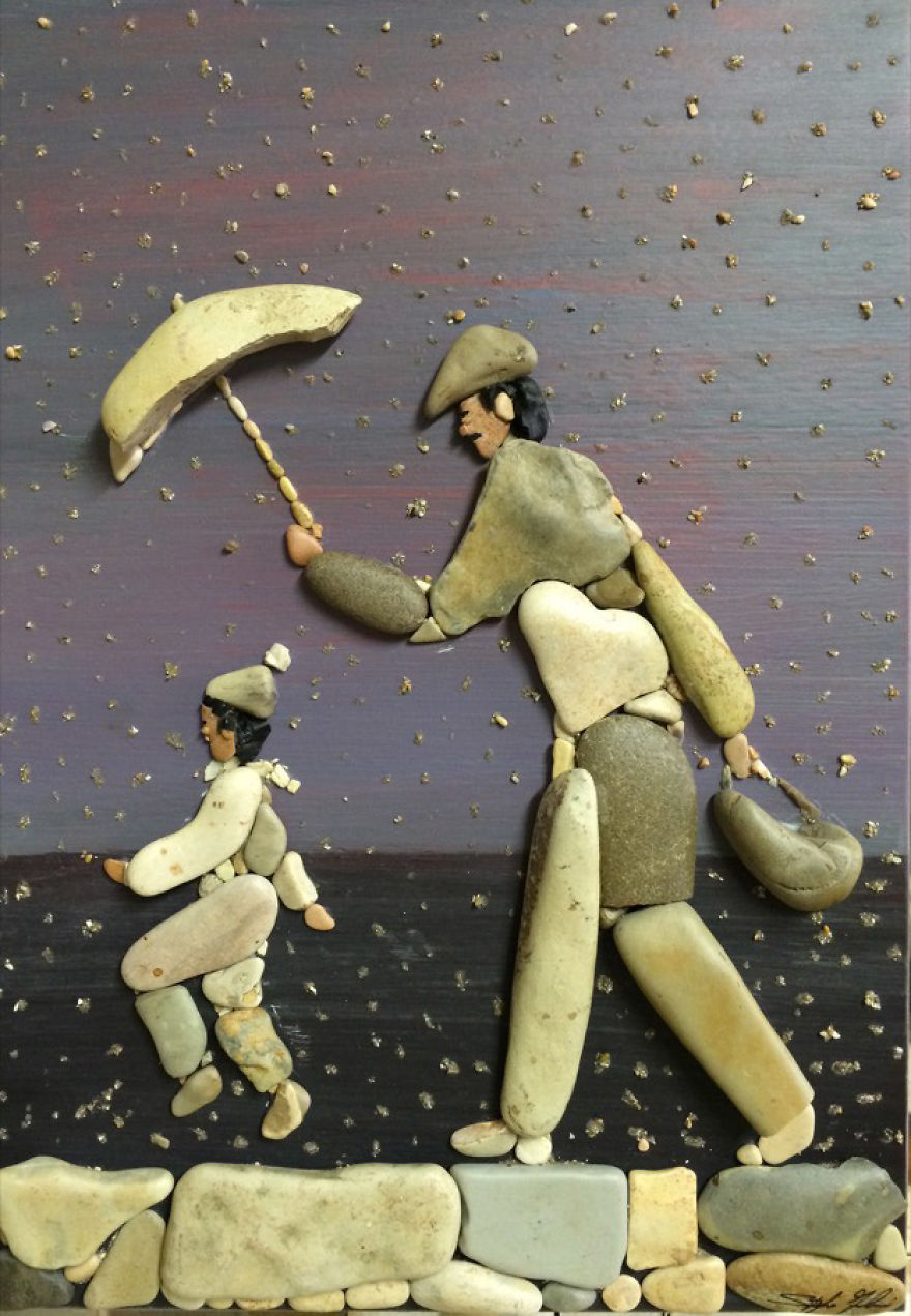 I Create Art From Stones I Find On The Beach I Create Art From Stones I Find On The Beach