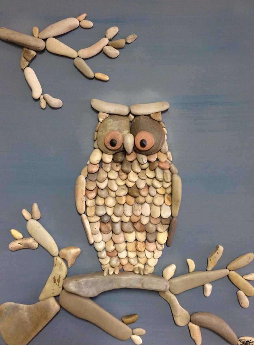 I Create Art From Stones I Find On The Beach I Create Art From Stones I Find On The Beach