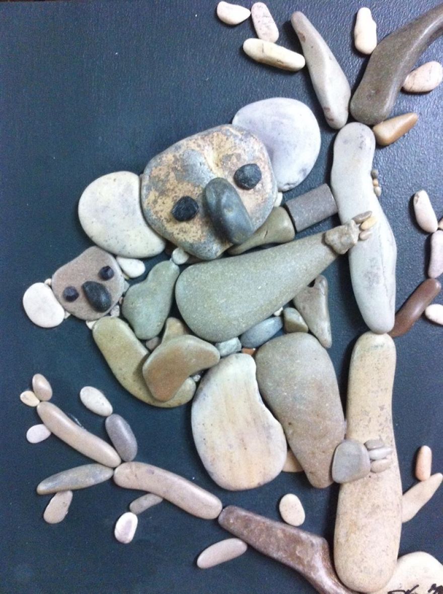 I Create Art From Stones I Find On The Beach I Create Art From Stones I Find On The Beach