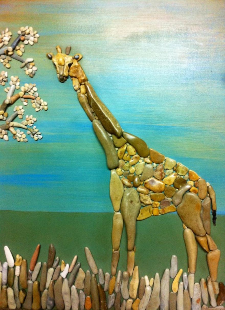 I Create Art From Stones I Find On The Beach I Create Art From Stones I Find On The Beach