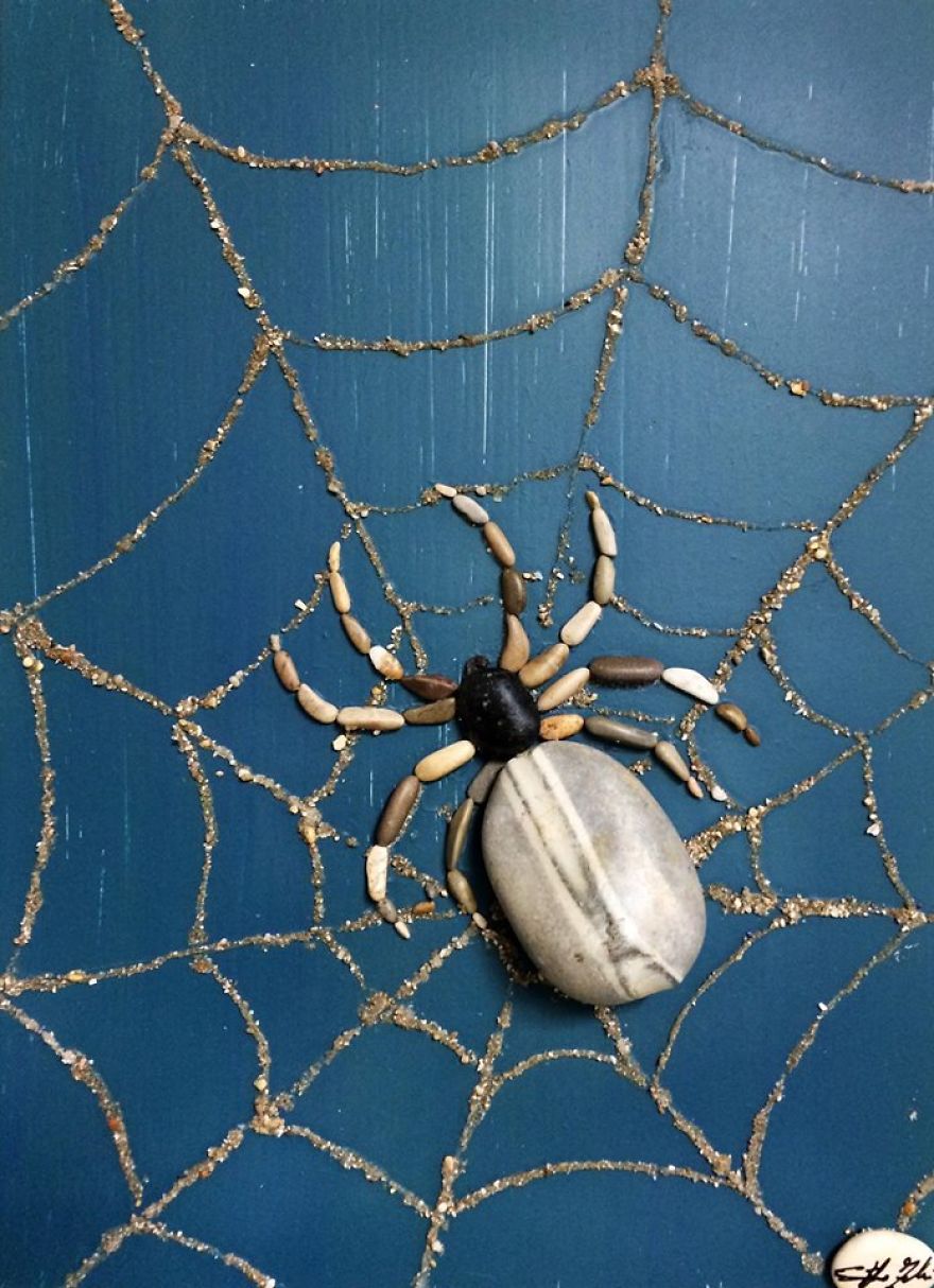 I Create Art From Stones I Find On The Beach I Create Art From Stones I Find On The Beach