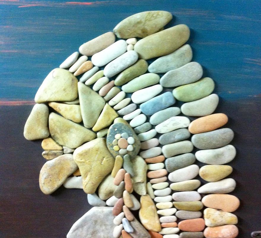 I Create Art From Stones I Find On The Beach I Create Art From Stones I Find On The Beach