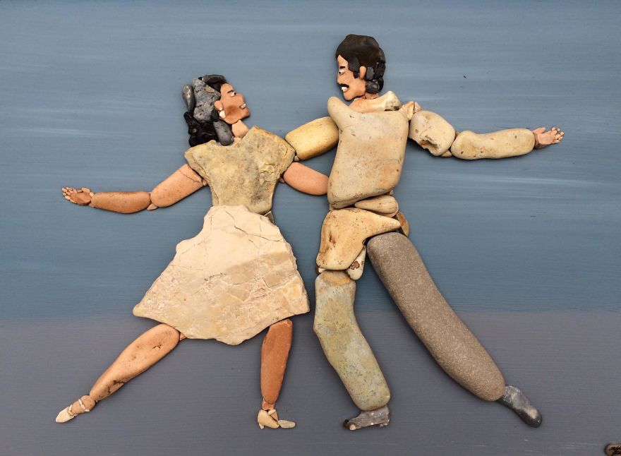 I Create Art From Stones I Find On The Beach I Create Art From Stones I Find On The Beach