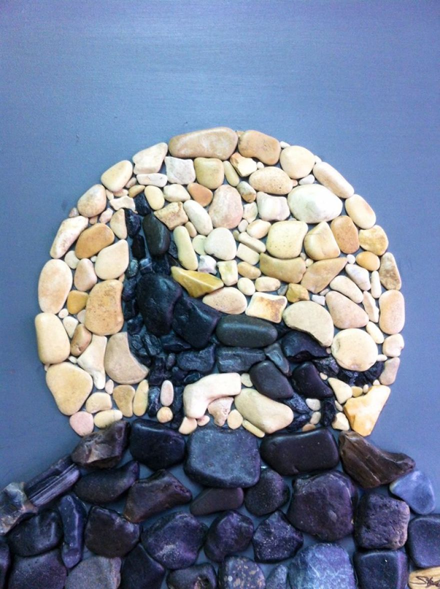 I Create Art From Stones I Find On The Beach I Create Art From Stones I Find On The Beach