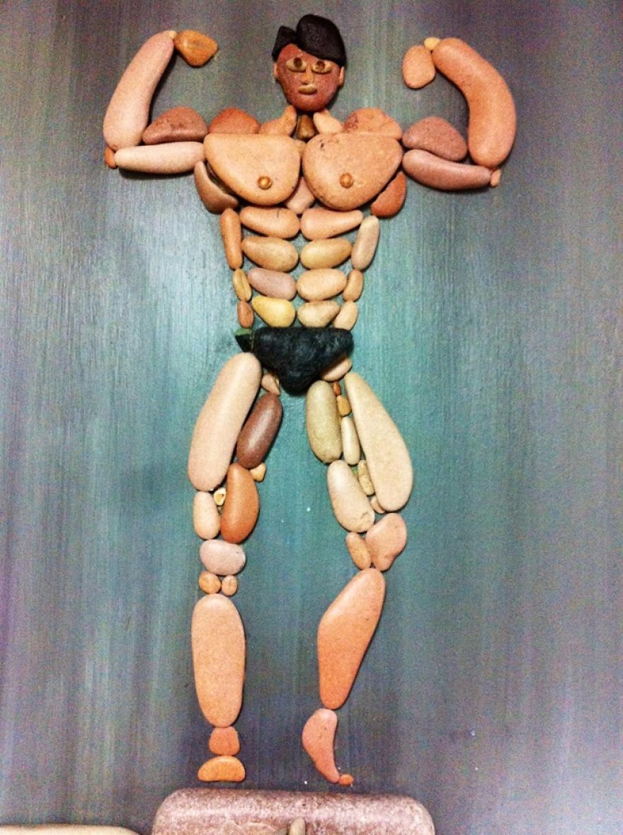 I Create Art From Stones I Find On The Beach I Create Art From Stones I Find On The Beach