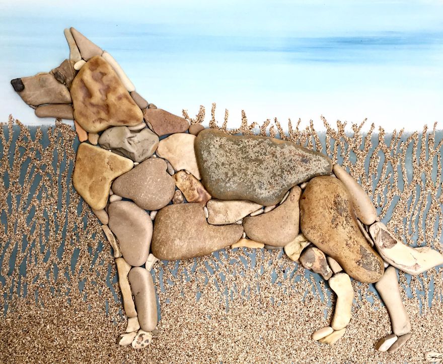 I Create Art From Stones I Find On The Beach I Create Art From Stones I Find On The Beach