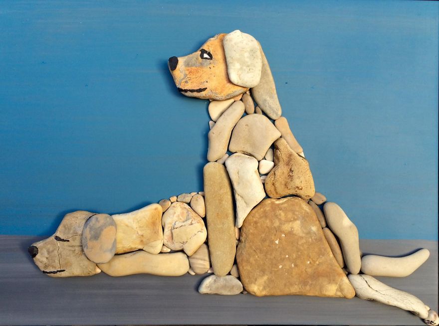 I Create Art From Stones I Find On The Beach I Create Art From Stones I Find On The Beach