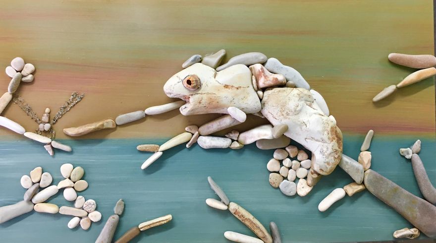 I Create Art From Stones I Find On The Beach I Create Art From Stones I Find On The Beach