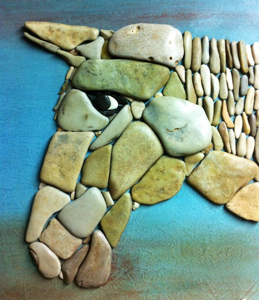 I Create Art From Stones I Find On The Beach I Create Art From Stones I Find On The Beach