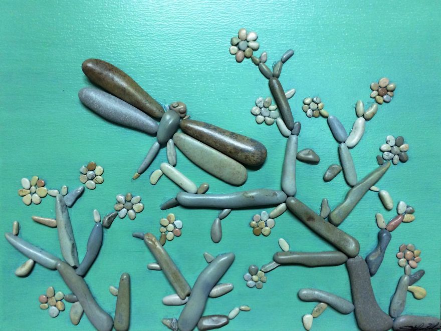 I Create Art From Stones I Find On The Beach I Create Art From Stones I Find On The Beach