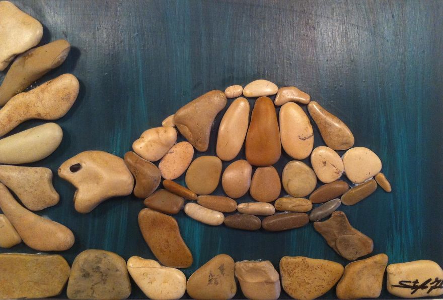 I Create Art From Stones I Find On The Beach I Create Art From Stones I Find On The Beach