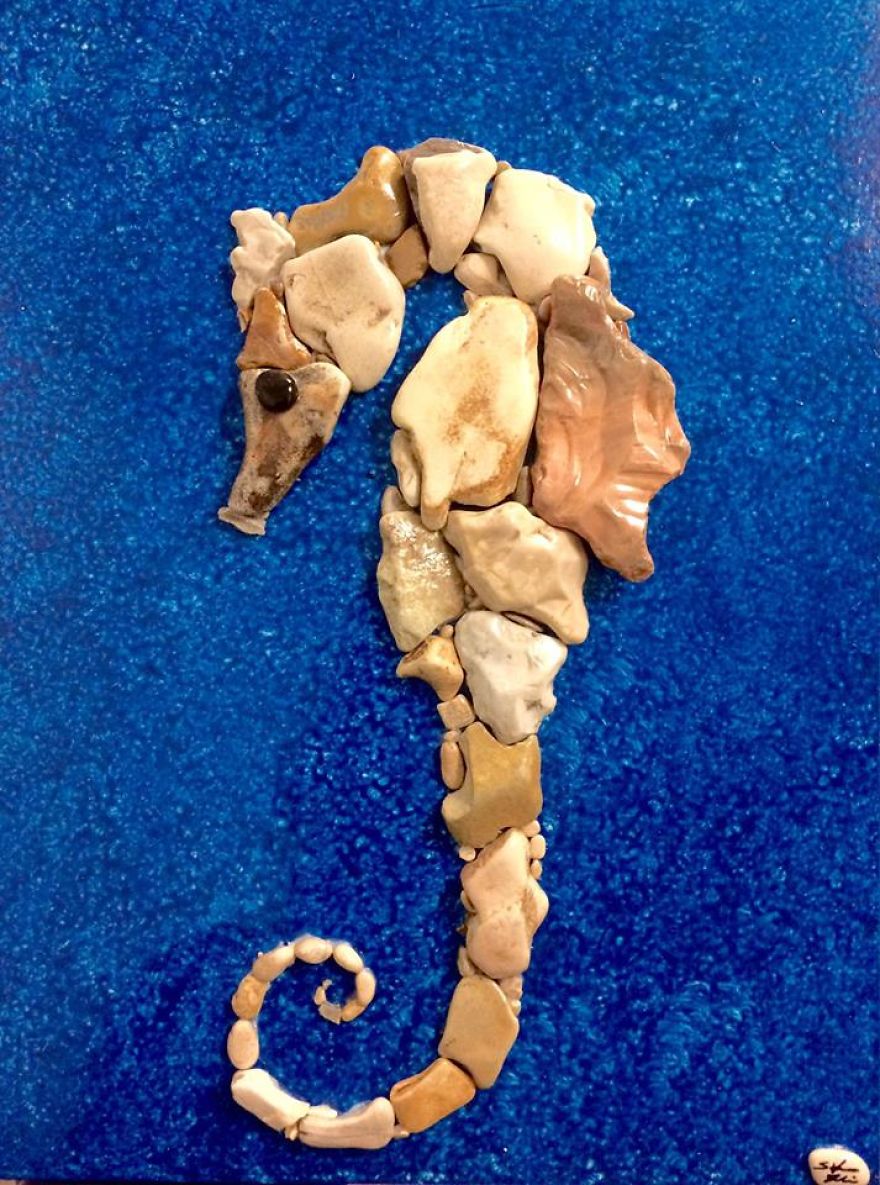 I Create Art From Stones I Find On The Beach I Create Art From Stones I Find On The Beach