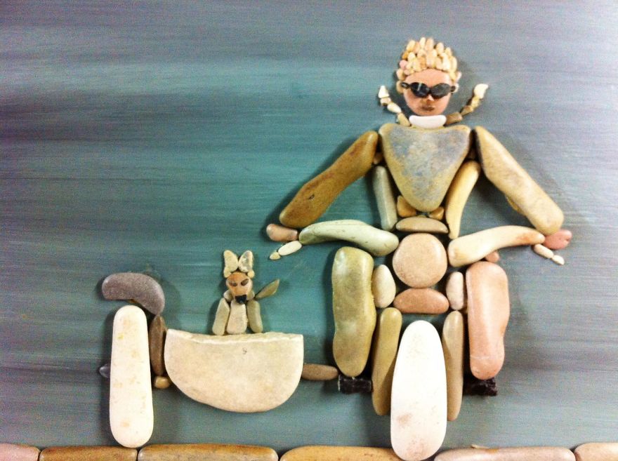 I Create Art From Stones I Find On The Beach I Create Art From Stones I Find On The Beach