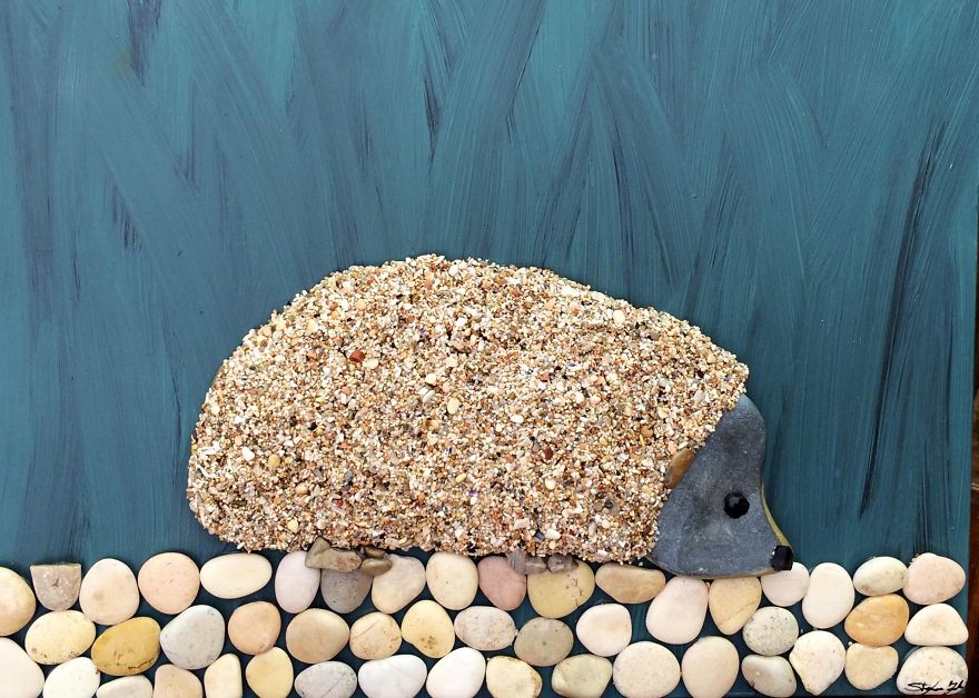 I Create Art From Stones I Find On The Beach I Create Art From Stones I Find On The Beach