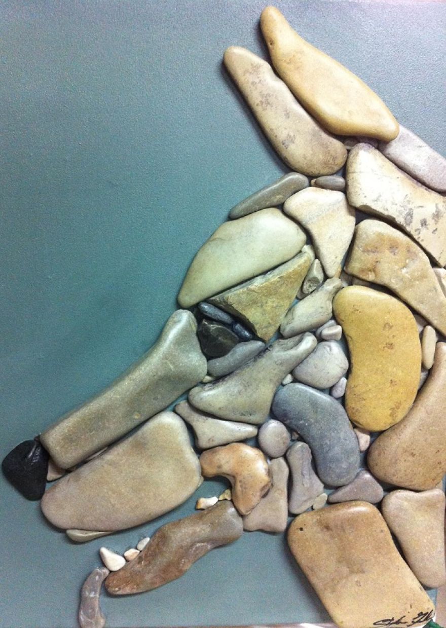 I Create Art From Stones I Find On The Beach I Create Art From Stones I Find On The Beach