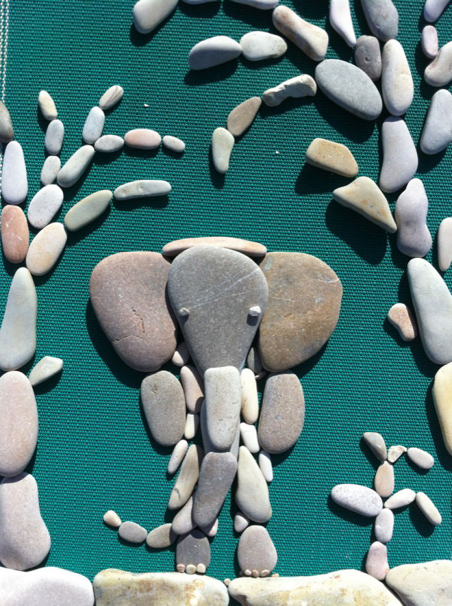 I Create Art From Stones I Find On The Beach I Create Art From Stones I Find On The Beach