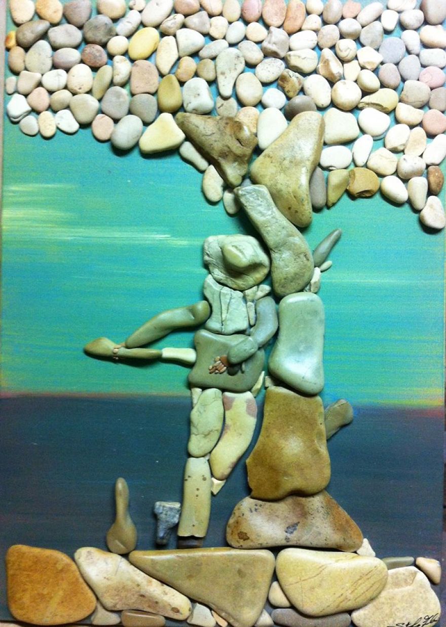 I Create Art From Stones I Find On The Beach I Create Art From Stones I Find On The Beach