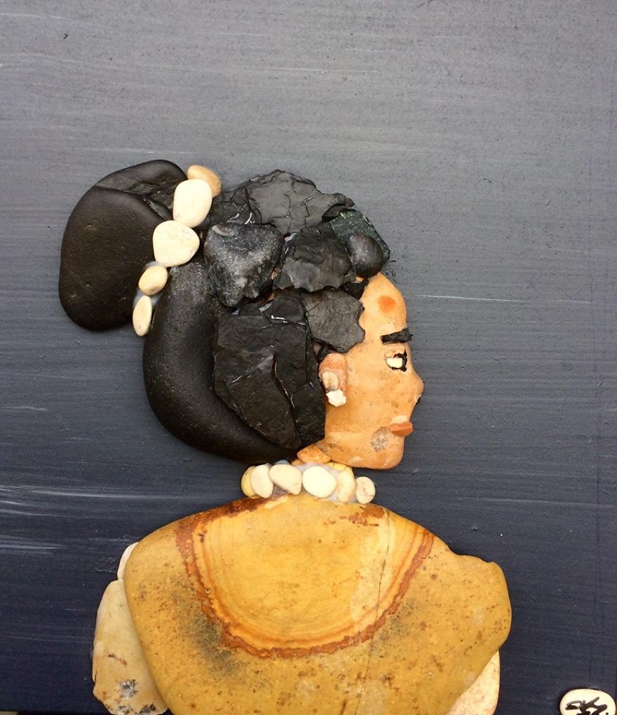 I Create Art From Stones I Find On The Beach I Create Art From Stones I Find On The Beach