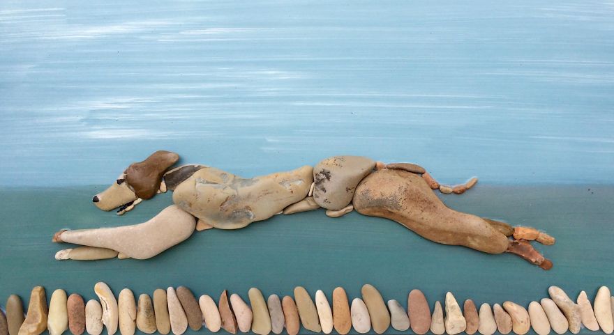 I Create Art From Stones I Find On The Beach I Create Art From Stones I Find On The Beach