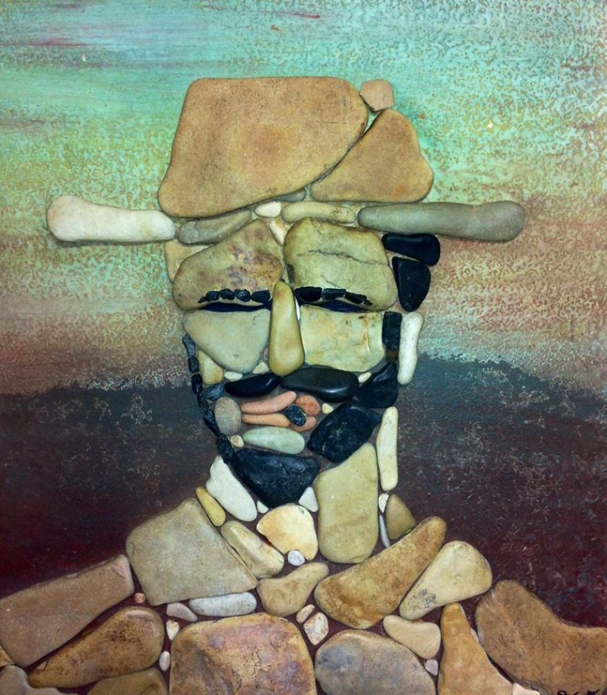 I Create Art From Stones I Find On The Beach I Create Art From Stones I Find On The Beach