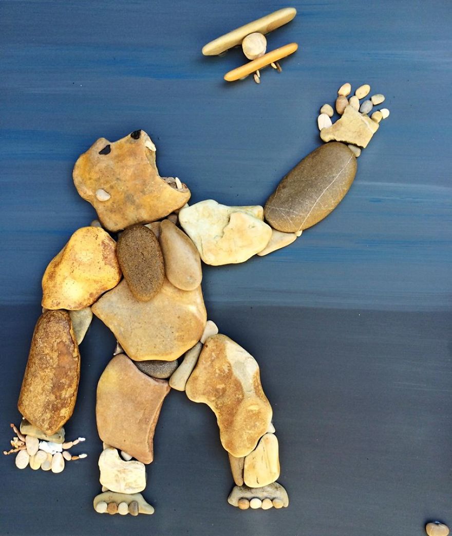 I Create Art From Stones I Find On The Beach I Create Art From Stones I Find On The Beach