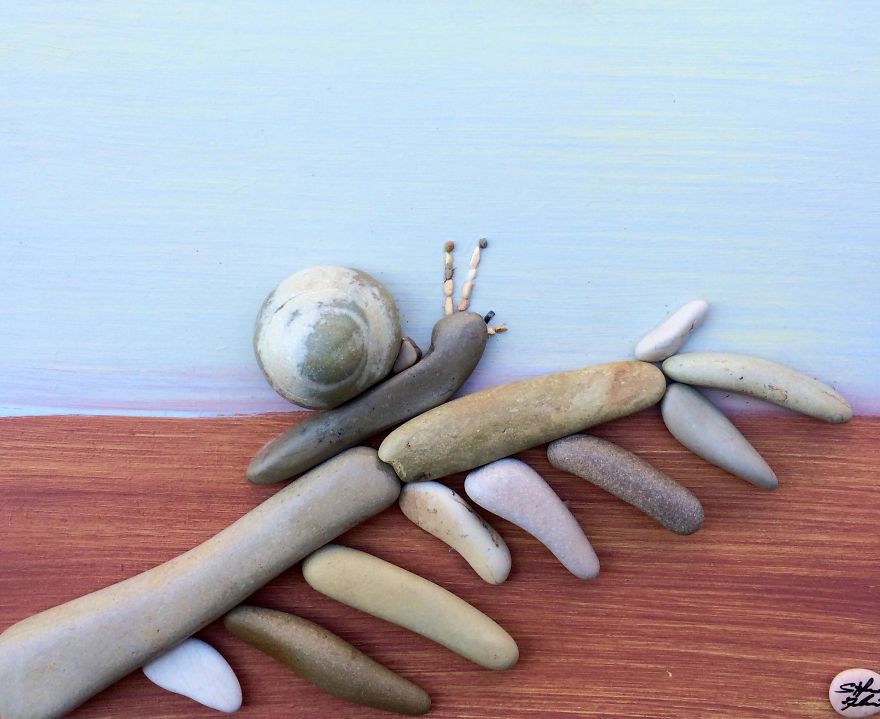 I Create Art From Stones I Find On The Beach I Create Art From Stones I Find On The Beach