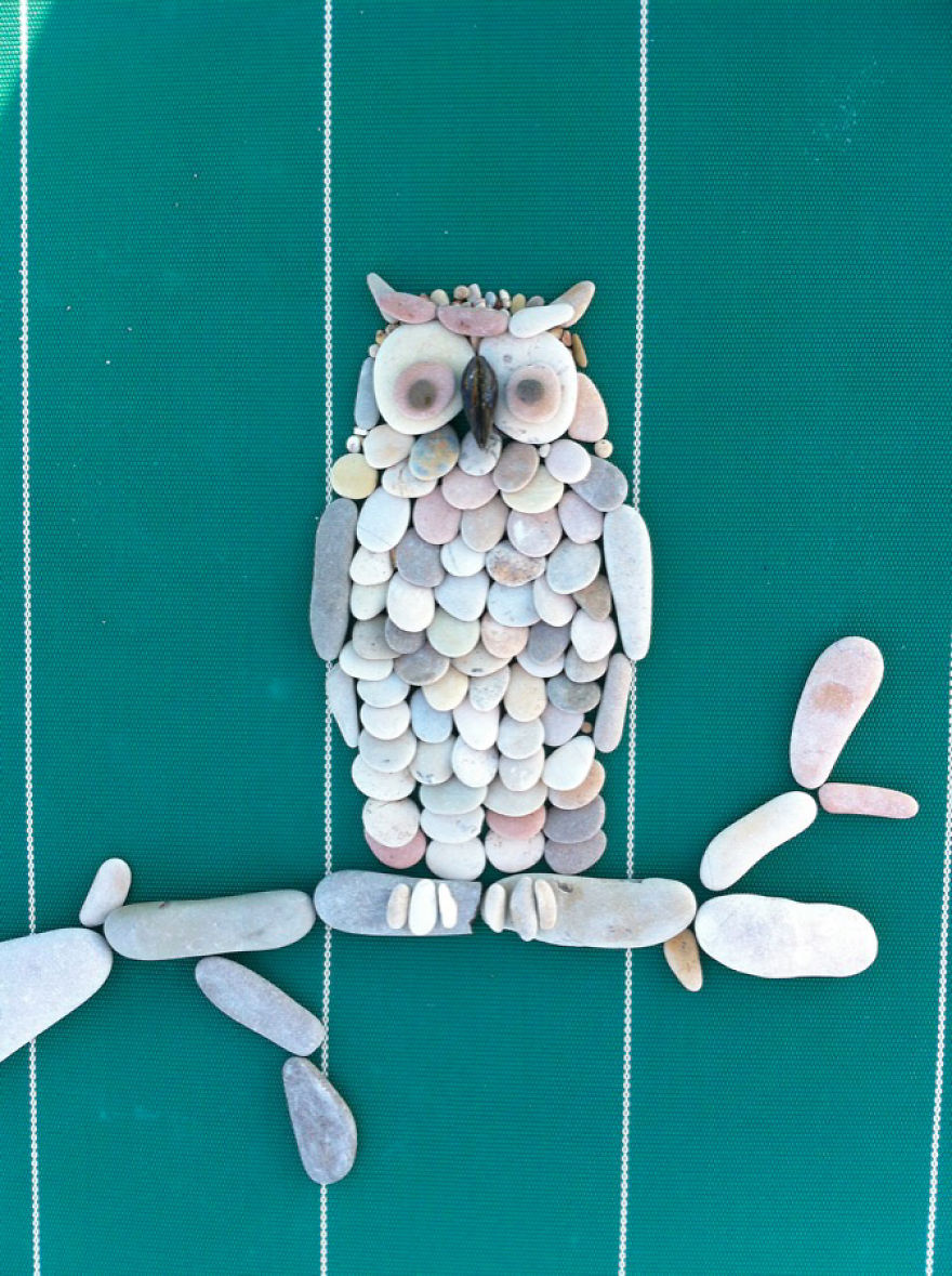 I Create Art From Stones I Find On The Beach I Create Art From Stones I Find On The Beach