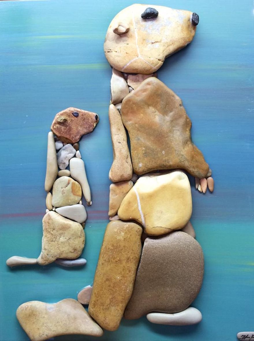 I Create Art From Stones I Find On The Beach I Create Art From Stones I Find On The Beach