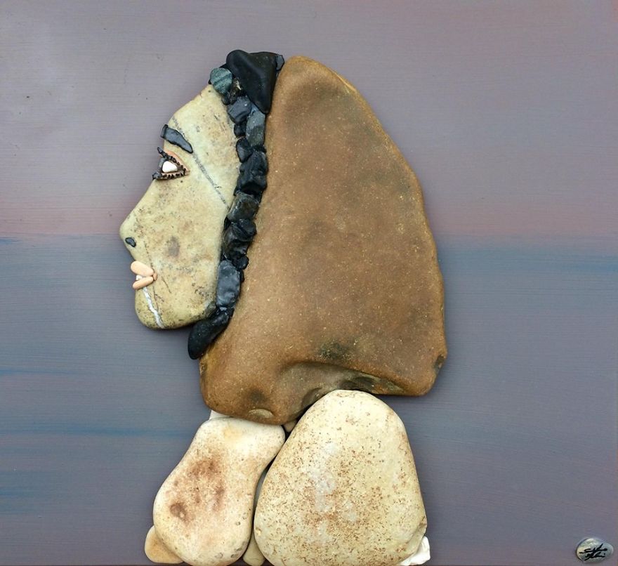 I Create Art From Stones I Find On The Beach I Create Art From Stones I Find On The Beach