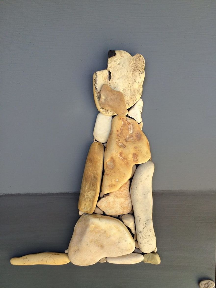 I Create Art From Stones I Find On The Beach I Create Art From Stones I Find On The Beach