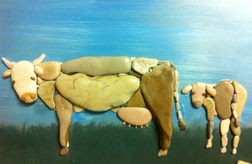 I Create Art From Stones I Find On The Beach I Create Art From Stones I Find On The Beach