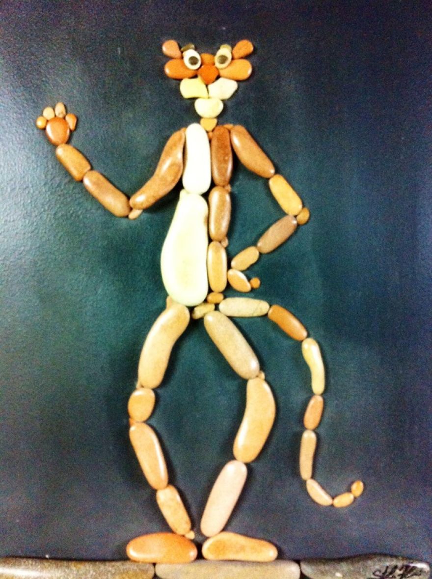 I Create Art From Stones I Find On The Beach I Create Art From Stones I Find On The Beach