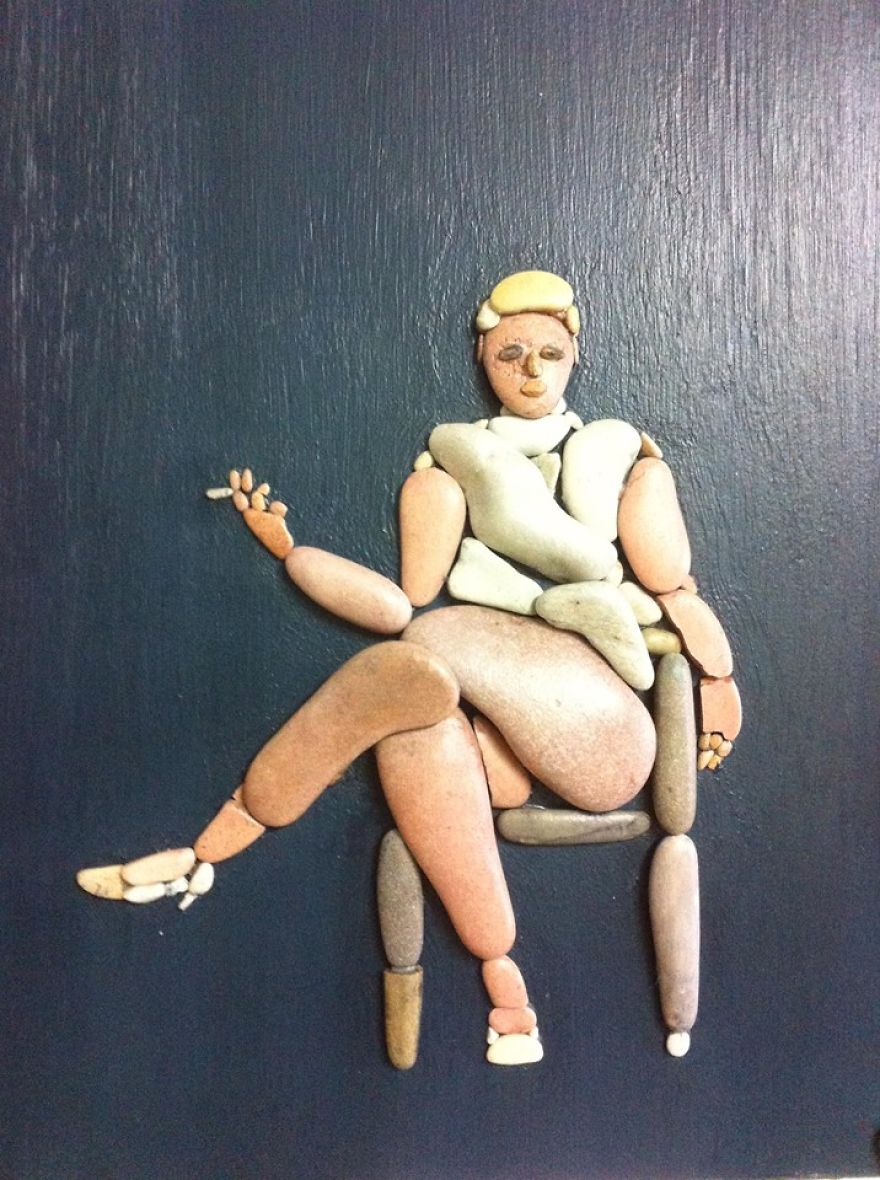 I Create Art From Stones I Find On The Beach I Create Art From Stones I Find On The Beach