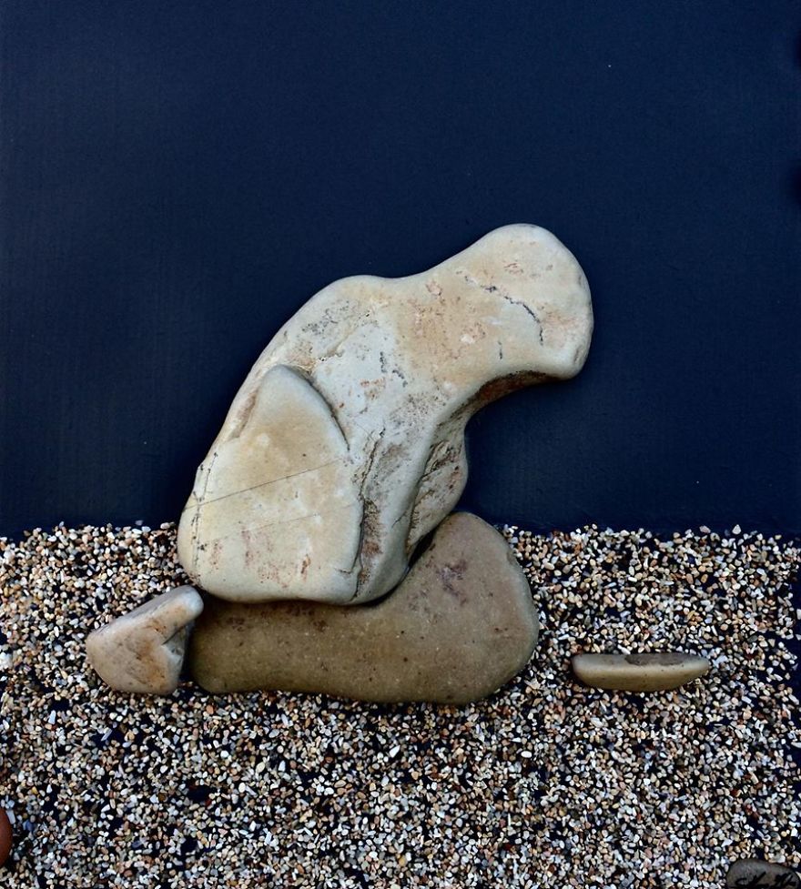 I Create Art From Stones I Find On The Beach I Create Art From Stones I Find On The Beach