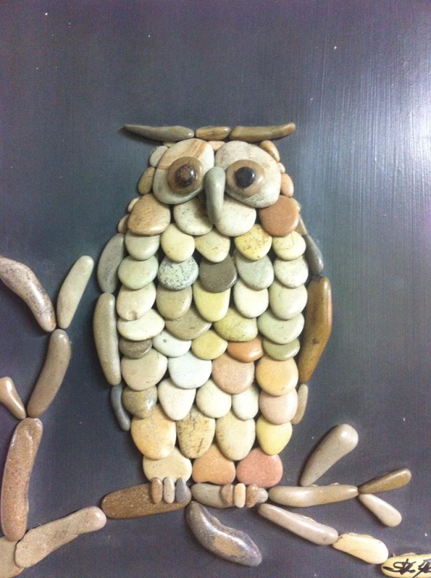 I Create Art From Stones I Find On The Beach I Create Art From Stones I Find On The Beach