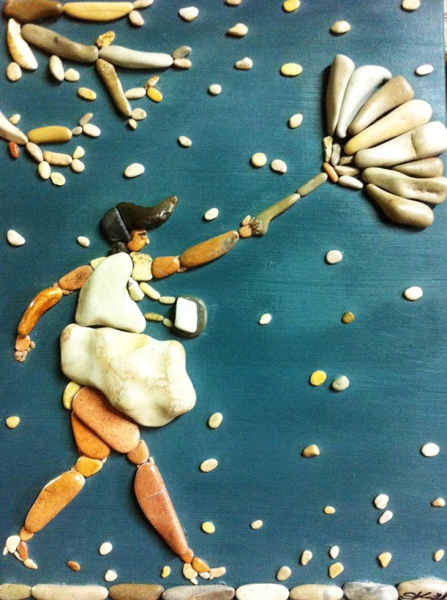 I Create Art From Stones I Find On The Beach I Create Art From Stones I Find On The Beach