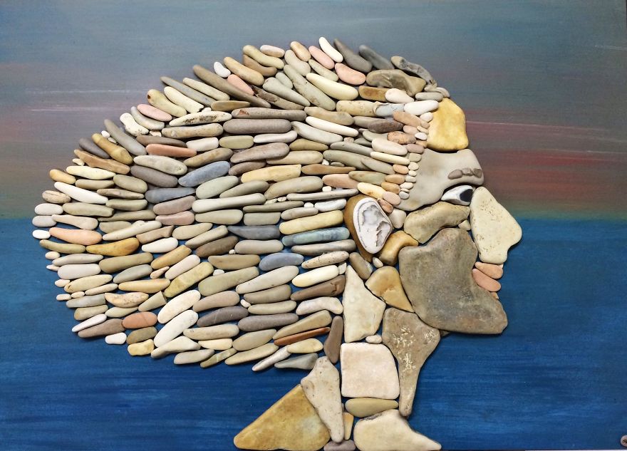 I Create Art From Stones I Find On The Beach I Create Art From Stones I Find On The Beach