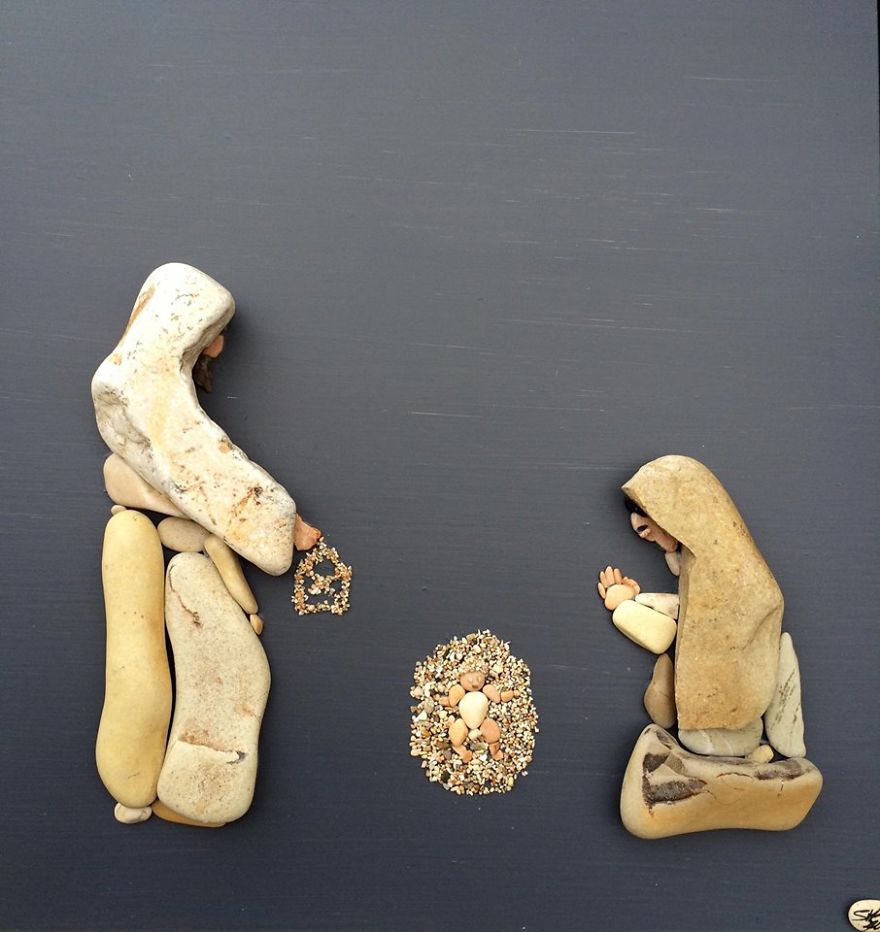 I Create Art From Stones I Find On The Beach I Create Art From Stones I Find On The Beach