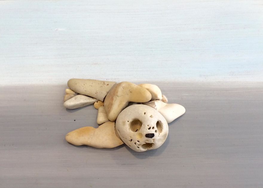 I Create Art From Stones I Find On The Beach I Create Art From Stones I Find On The Beach