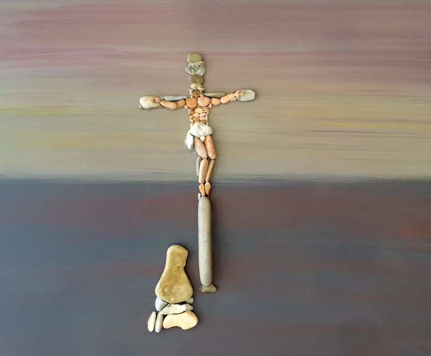 I Create Art From Stones I Find On The Beach I Create Art From Stones I Find On The Beach