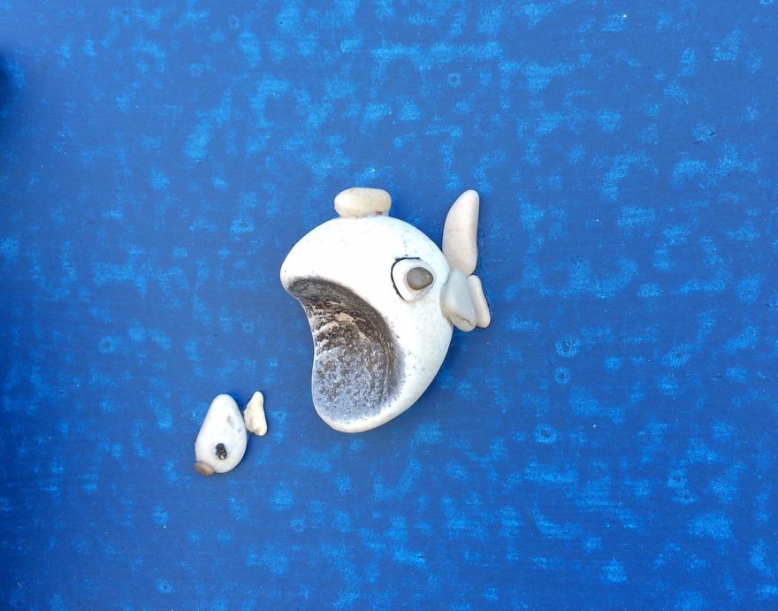 I Create Art From Stones I Find On The Beach I Create Art From Stones I Find On The Beach