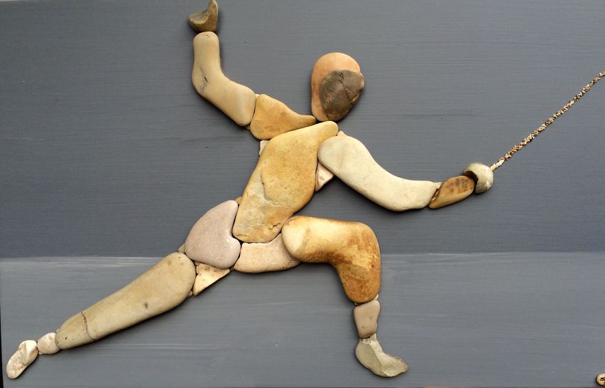 I Create Art From Stones I Find On The Beach I Create Art From Stones I Find On The Beach