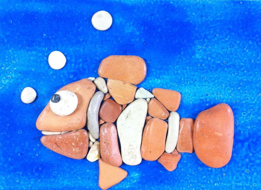 I Create Art From Stones I Find On The Beach I Create Art From Stones I Find On The Beach