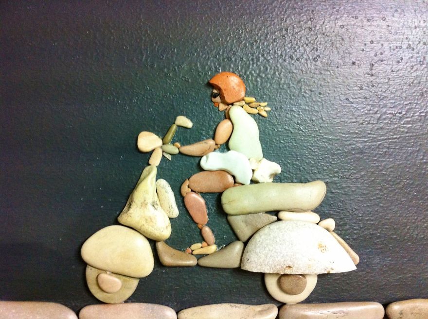 I Create Art From Stones I Find On The Beach I Create Art From Stones I Find On The Beach