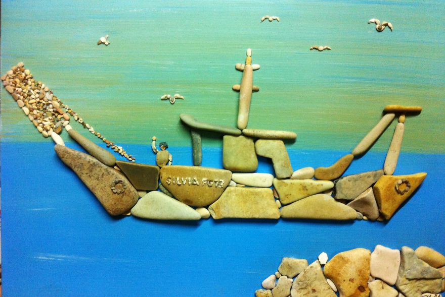 I Create Art From Stones I Find On The Beach I Create Art From Stones I Find On The Beach