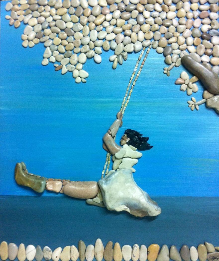 I Create Art From Stones I Find On The Beach I Create Art From Stones I Find On The Beach