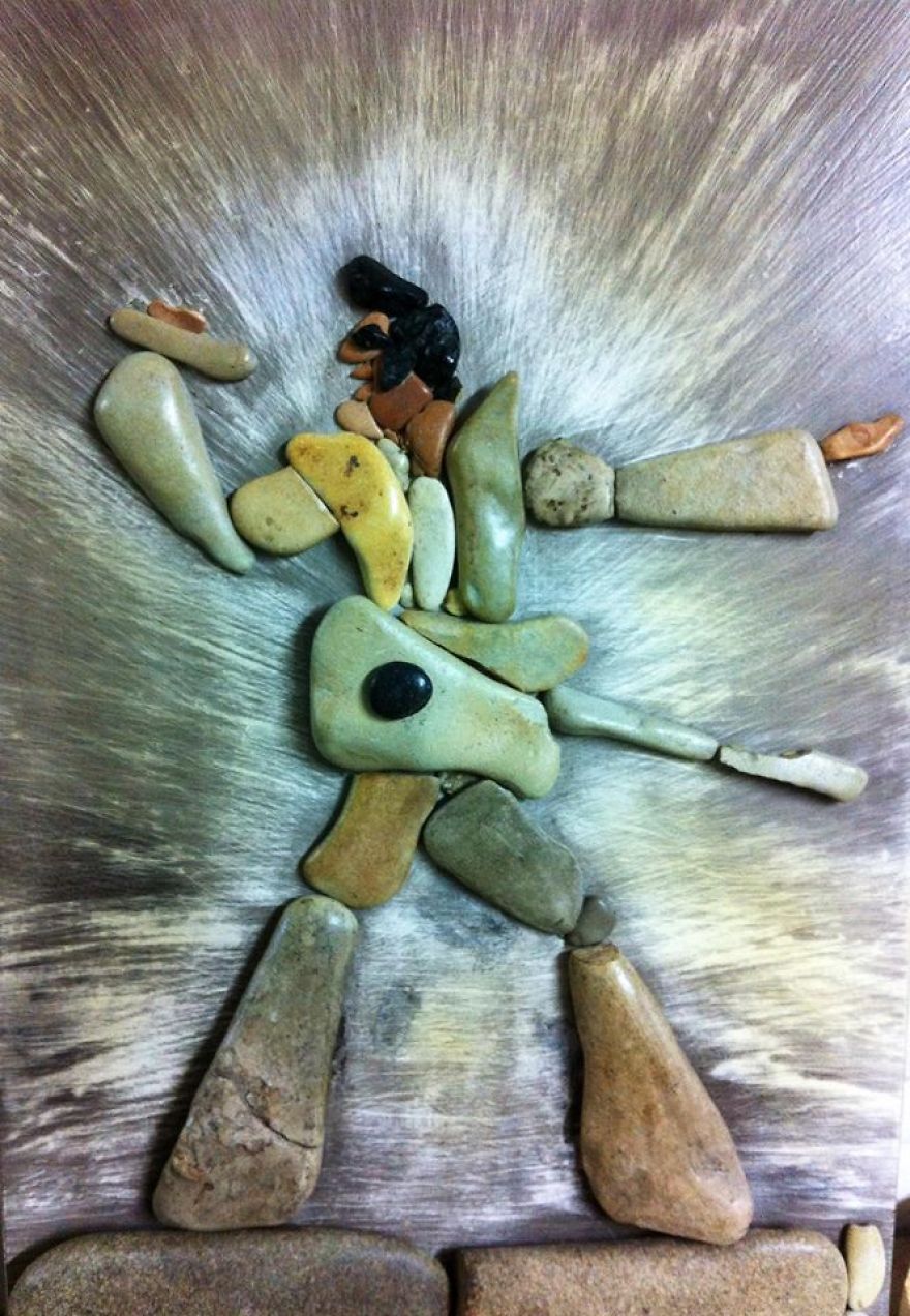 I Create Art From Stones I Find On The Beach I Create Art From Stones I Find On The Beach